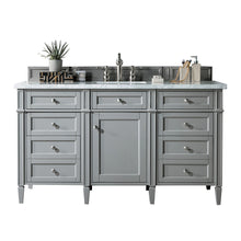 Load image into Gallery viewer, Brittany 60&quot; Urban Gray Single Vanity w/ 3 CM Carrara Marble Top James Martin Vanities