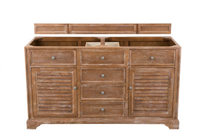 Savannah 60" Double Vanity Cabinet, Driftwood James Martin Vanities