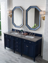 Load image into Gallery viewer, Brittany 72&quot; Victory Blue Double Vanity w/ 3 CM Grey Expo Quartz Top James Martin Vanities