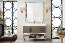 Load image into Gallery viewer, Columbia 48&quot; Single Vanity, Ash Gray w/ Glossy White Composite Top James Martin Vanities