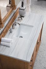 Load image into Gallery viewer, Savannah 48&quot; Driftwood Single Vanity w/ 3 CM Arctic Fall Solid Surface Top James Martin Vanities