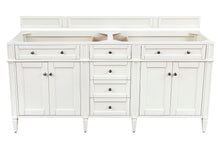 Load image into Gallery viewer, Brittany 72&quot; Bright White Double Vanity James Martin Vanities