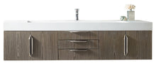 Load image into Gallery viewer, Mercer Island 72&quot; Single Vanity, Ash Gray w/ Glossy White Composite Top James Martin Vanities