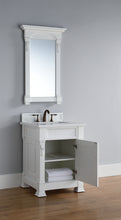 Load image into Gallery viewer, Bathroom Vanities Outlet Atlanta Renovate for LessBrookfield 26&quot; Single Vanity, Bright White w/ 3 CM Classic White Quartz Top
