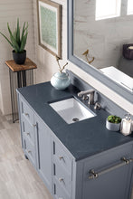 Load image into Gallery viewer, Copper Cove Encore 48&quot; Single Vanity, Silver Gray w/ 3 CM Charcoal Soapstone Quartz Top James Martin Vanities