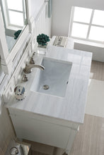 Load image into Gallery viewer, Brittany 30&quot; Single Vanity, Bright White w/ 3 CM Arctic Fall Solid Surface Top James Martin Vanities