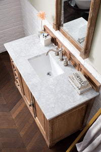 Bathroom Vanities Outlet Atlanta Renovate for LessProvidence 48" Driftwood Single Vanity w/ 3 CM Carrara Marble Top