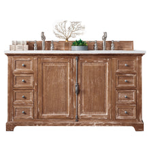 Load image into Gallery viewer, Providence 60&quot; Driftwood Double Vanity w/ 3 CM Arctic Fall Solid Surface Top James Martin Vanities