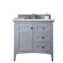 Load image into Gallery viewer, Palisades 36&quot; Single Vanity, Silver Gray w/ 3 CM Arctic Fall Solid Surface Top James Martin Vanities