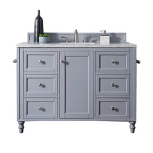 Load image into Gallery viewer, Copper Cove Encore 48&quot; Single Vanity, Silver Gray w/ 3 CM Arctic Fall Solid Surface Top James Martin Vanities