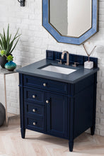 Load image into Gallery viewer, Brittany 30&quot; Single Vanity, Victory Blue w/ 3 CM Charcoal Soapstone Quartz Top James Martin Vanities