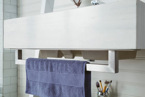 Bathroom Vanities Outlet Atlanta Renovate for LessLakeside 30" Single Vanity, Glossy White w/ Arctic Fall Solid Surface Top