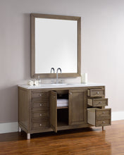 Load image into Gallery viewer, Bathroom Vanities Outlet Atlanta Renovate for LessChicago 60&quot; Single Vanity, Whitewashed Walnut w/ 3 CM Classic White Quartz Top
