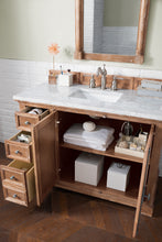Load image into Gallery viewer, Providence 48&quot; Driftwood Single Vanity w/ 3 CM Carrara Marble Top James Martin Vanities