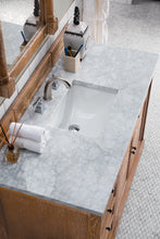 Load image into Gallery viewer, Bathroom Vanities Outlet Atlanta Renovate for LessSavannah 48&quot; Driftwood Single Vanity w/ 3 CM Carrara Marble Top