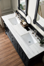 Load image into Gallery viewer, Bathroom Vanities Outlet Atlanta Renovate for LessBrookfield 72&quot; Double Vanity, Antique Black w/ 3 CM Arctic Fall Solid Surface Top