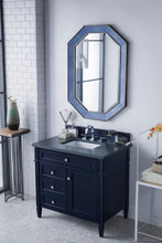 Load image into Gallery viewer, Brittany 36&quot; Victory Blue Single Vanity w/ 3 CM Charcoal Soapstone Quartz Top James Martin Vanities