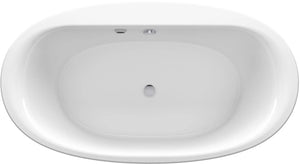 Kohler Starstruck 65-1/2" x 35-1/2" oval freestanding bath with Bask® heated surface KOHLER