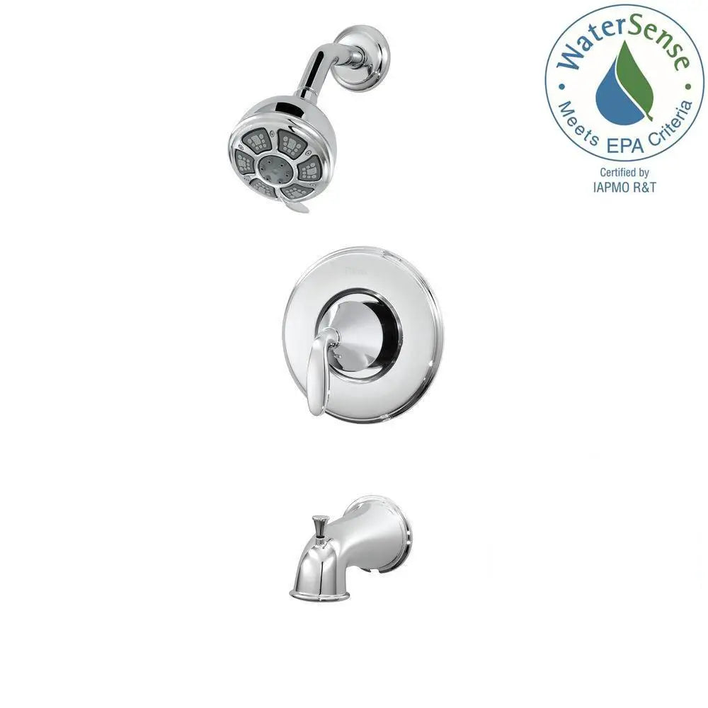 Pfister Pasadena Single-Handle 3-Spray Tub and Shower Faucet in Polished Chrome (Valve Included) Pfister
