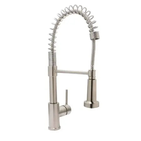 Pull Down Kitchen Sink Faucet - PVD Satin Nickel Huntington Brass