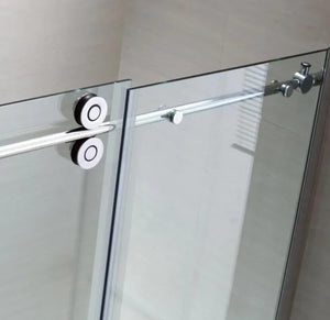 Schon Premium 60" Rolling Shower Glass Doors Renovate for Less Outlet