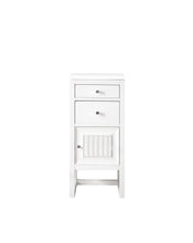 Load image into Gallery viewer, Athens 15&quot; Cabinet w/ Drawers &amp; Door, Glossy White w/ 3 CM Classic White Quartz Top James Martin