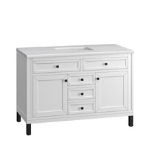 Load image into Gallery viewer, Bathroom Vanities Outlet Atlanta Renovate for LessChicago 48&quot; Single Vanity, Glossy White w/ 3CM Arctic Fall Top