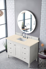 Load image into Gallery viewer, Palisades 48&quot; Single Vanity, Bright  White, w/ 3 CM Eternal Marfil Quartz Top James Martin Vanities