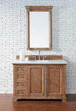 Load image into Gallery viewer, Providence 48&quot; Single Vanity Cabinet, Driftwood, w/ 3 CM Classic White Quartz Top James Martin
