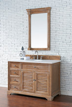 Load image into Gallery viewer, Savannah 48&quot; Single Vanity Cabinet, Driftwood, w/ 3 CM Classic White Quartz Top James Martin