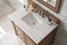 Load image into Gallery viewer, Bathroom Vanities Outlet Atlanta Renovate for LessBristol 36&quot; Single Vanity, Whitewashed Walnut, w/ 3 CM Arctic Fall Solid Surface Top