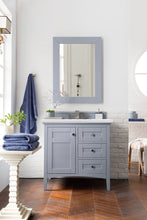 Load image into Gallery viewer, Palisades 36&quot; Single Vanity, Silver Gray w/ 3 CM Arctic Fall Solid Surface Top James Martin Vanities