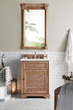 Load image into Gallery viewer, Savannah 26&quot; Driftwood Single Vanity w/ 3 CM Arctic Fall Solid Surface Top James Martin Vanities
