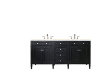 Load image into Gallery viewer, Brittany 72&quot; Black Onyx Double Vanity w/ 3 CM Eternal Marfil Quartz Top James Martin Vanities