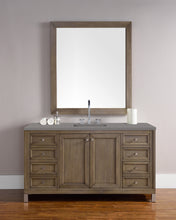 Load image into Gallery viewer, Chicago 60&quot; Single Vanity, Whitewashed Walnut w/ 3 CM Grey Expo Quartz Top James Martin Vanities