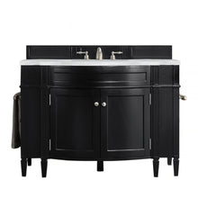 Load image into Gallery viewer, Brittany 46&quot; Single Vanity, Black Onyx w/ 3 CM Arctic Fall Solid Surface Top James Martin Vanities