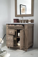 Load image into Gallery viewer, Bathroom Vanities Outlet Atlanta Renovate for LessBristol 30&quot; Single Vanity, Whitewashed Walnut, w/ 3 CM Carrara Marble Top