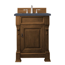Load image into Gallery viewer, Brookfield 26&quot; Single Vanity, Country Oak w/ 3 CM Charcoal Soapstone Quartz Top James Martin Vanities