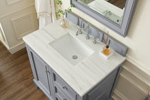 Load image into Gallery viewer, Bathroom Vanities Outlet Atlanta Renovate for LessDe Soto 36&quot; Single Vanity, Silver Gray w/ 3 CM Arctic Fall Solid Surface Top