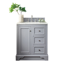 Load image into Gallery viewer, De Soto 30&quot; Single Vanity, Silver Gray w/ 3 CM Arctic Fall Solid Surface Top James Martin Vanities