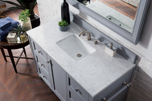 Bathroom Vanities Outlet Atlanta Renovate for LessCopper Cove Encore 48" Single Vanity, Silver Gray w/ 3 CM Carrara Marble Top