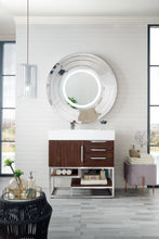 Load image into Gallery viewer, Columbia 36&quot; Single Vanity, Coffee Oakw/ Glossy White Composite Top James Martin Vanities