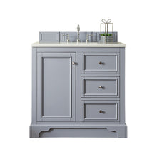 Load image into Gallery viewer, De Soto 36&quot; Single Vanity, Silver Gray w/ 3 CM Arctic Fall Solid Surface Top James Martin Vanities