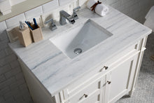 Load image into Gallery viewer, Brittany 36&quot; Bright White Single Vanity w/ 3 CM Arctic Fall Solid Surface Top James Martin Vanities