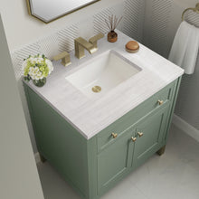 Load image into Gallery viewer, Bathroom Vanities Outlet Atlanta Renovate for LessChicago 30&quot; Single Vanity, Smokey Celadon w/ 3CM Arctic Fall Top