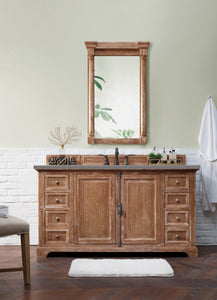 Providence 60" Single Vanity Cabinet, Driftwood, w/ 3 CM Grey Expo Quartz Top James Martin Vanities