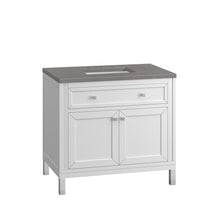 Load image into Gallery viewer, Bathroom Vanities Outlet Atlanta Renovate for LessChicago 36&quot; Single Vanity, Glossy White w/ 3CM Grey Expo Top