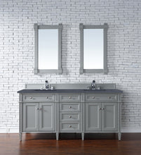 Load image into Gallery viewer, Brittany 72&quot; Urban Gray Double Vanity w/ 3 CM Charcoal Soapstone Quartz Top James Martin Vanities
