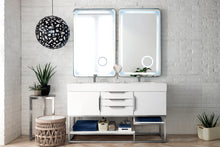 Load image into Gallery viewer, Columbia 59&quot; Double Vanity, Glossy White w/ Glossy White Composite Top James Martin Vanities