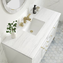 Load image into Gallery viewer, Chicago 48&quot; Single Vanity, Glossy White w/ 3CM Arctic Fall Top James Martin Vanities